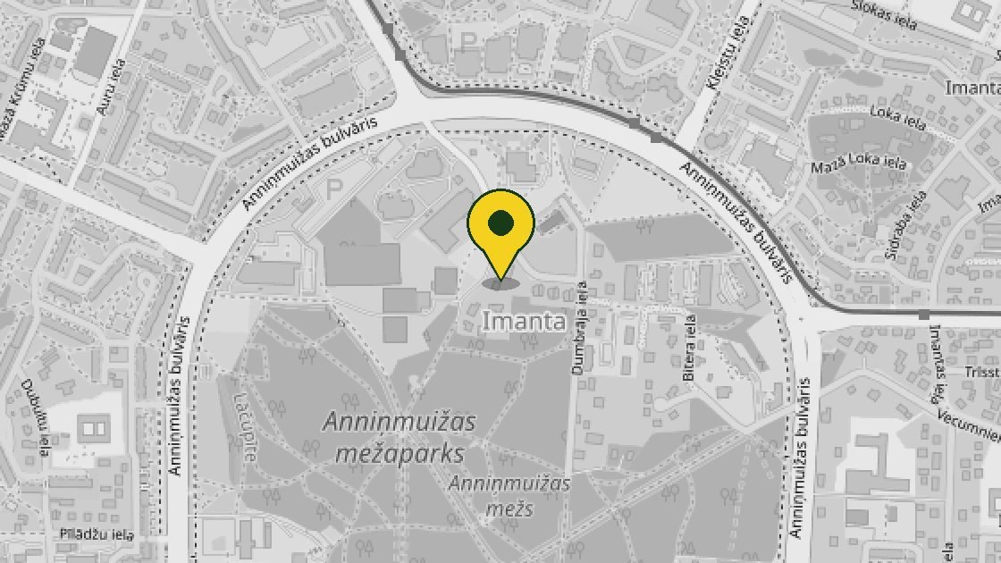 Karte: Imanta, Rīga. Atvērt Google Maps
